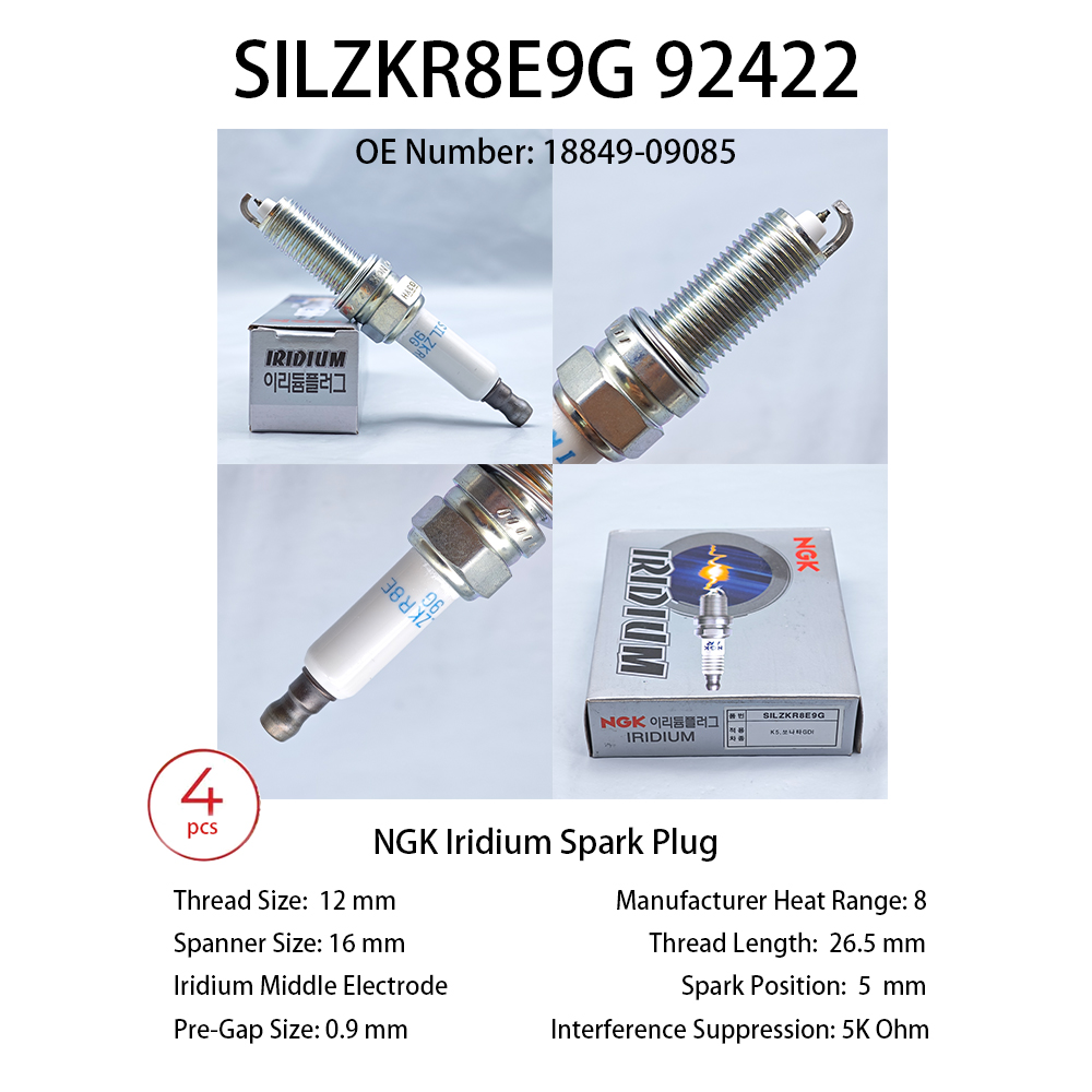 Ngk Spark Plug Laser Iridium - 4 szt. Oryginalna laserowa irydowa świeca